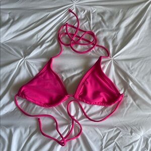 Wild Fable Hot Pink Triangle Bikini Top